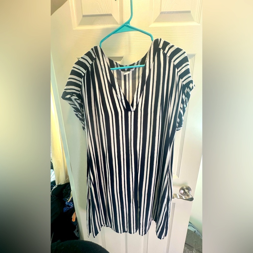 GAP Navy and White Striped Dress